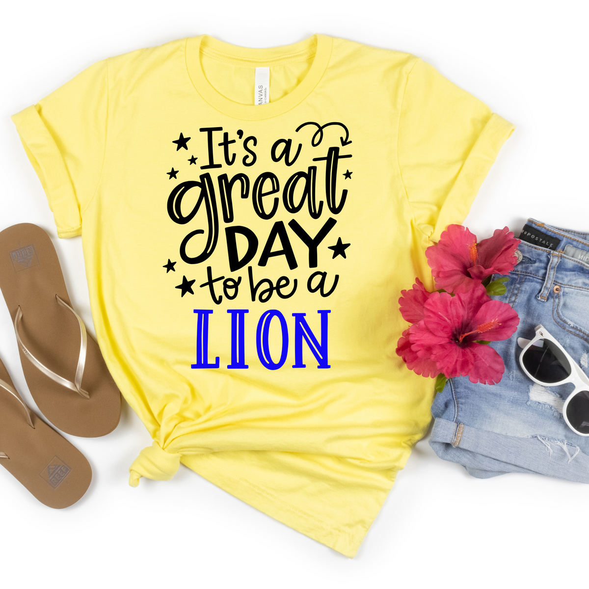 It's a Great Day to be a LION tee - MariROsa Craft Shop