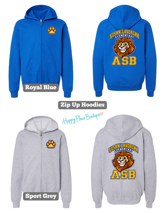 LES ASB Zip- Up Hooded Sweatshirt