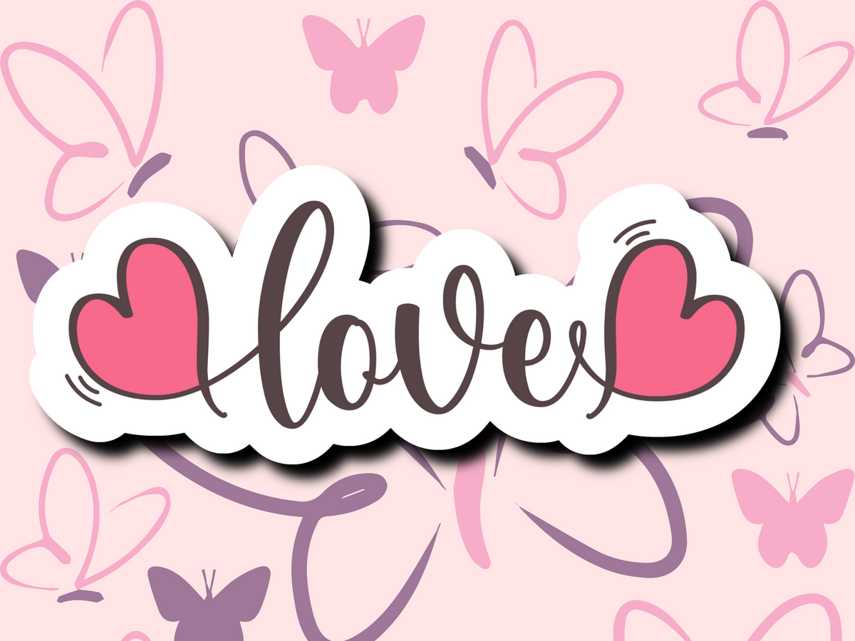 Love Script Font Sticker - MariROsa Craft Shop