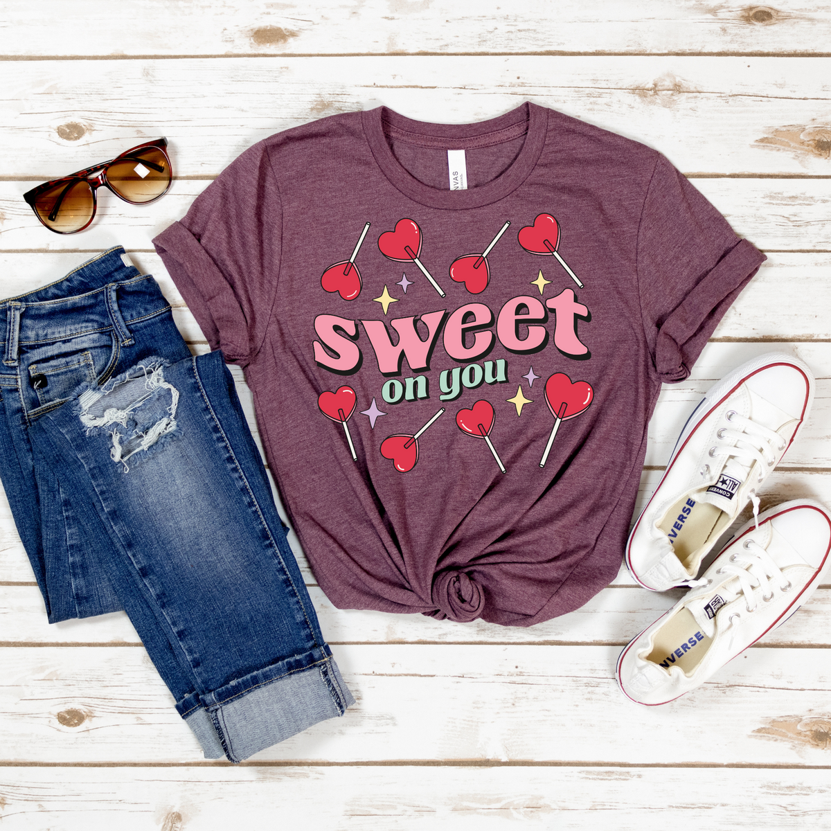 Sweet on You Tee - MariROsa Craft Shop