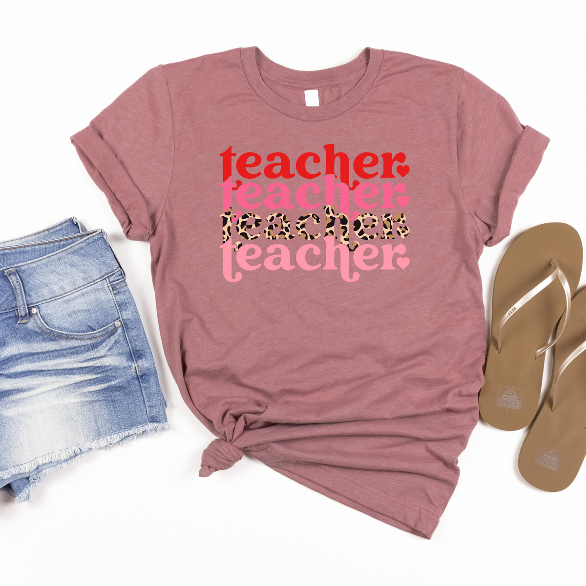 Teacher Repeating Pattern Leopard Print - MariROsa Craft Shop