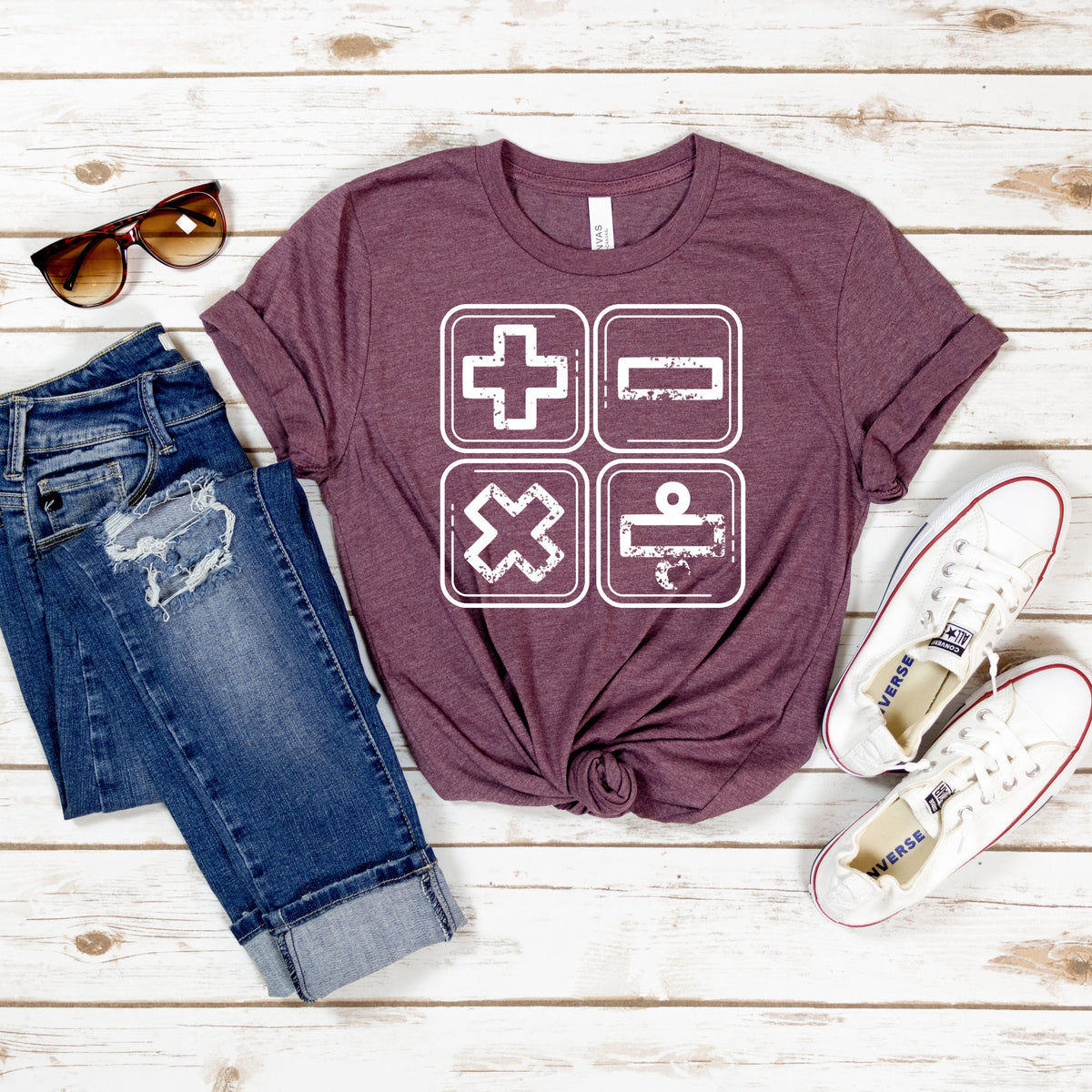 Math Symbols Tee - MariROsa Craft Shop