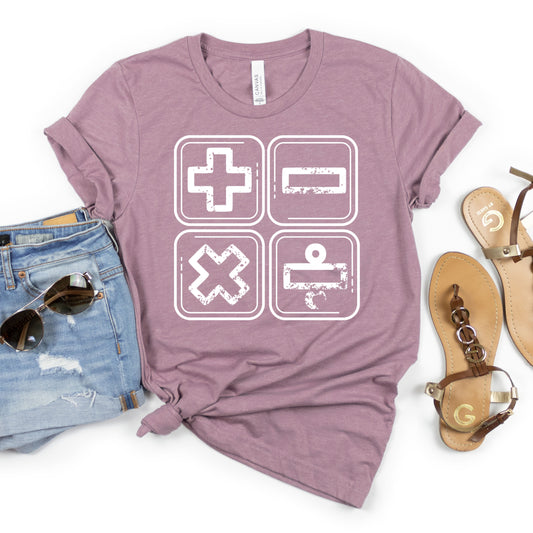 Math Symbols Tee - MariROsa Craft Shop